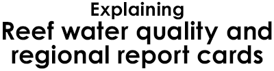 Explaining Reef water quality and regional report cards Logo