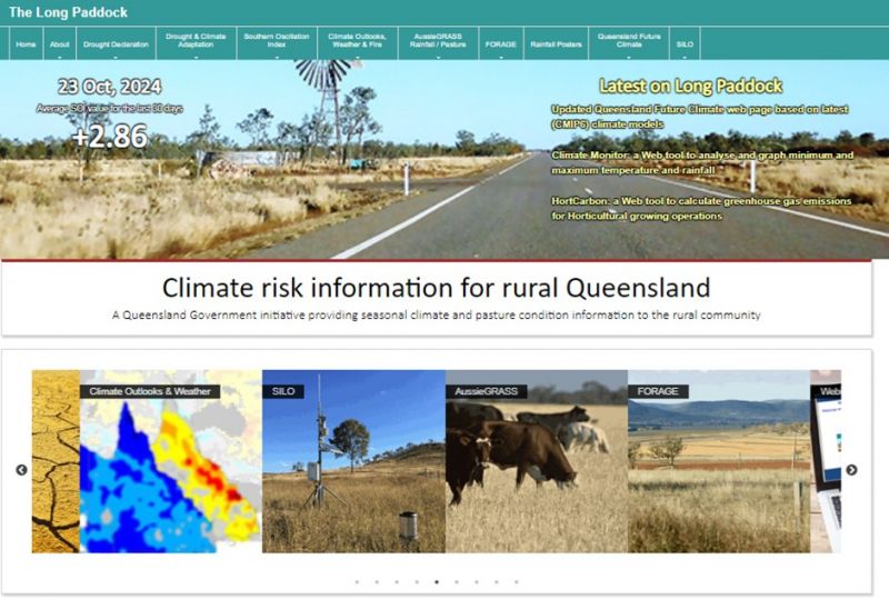 Image of the Long Paddock homepage