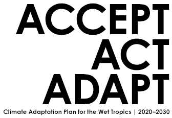 Accept, Act, Adapt: Climate Adaptation Plan for the Wet Tropics 2020–2030 Logo