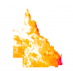 Pre-clear density of threatened fauna habitat