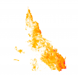 Pre-clear density of threatened flora habitat